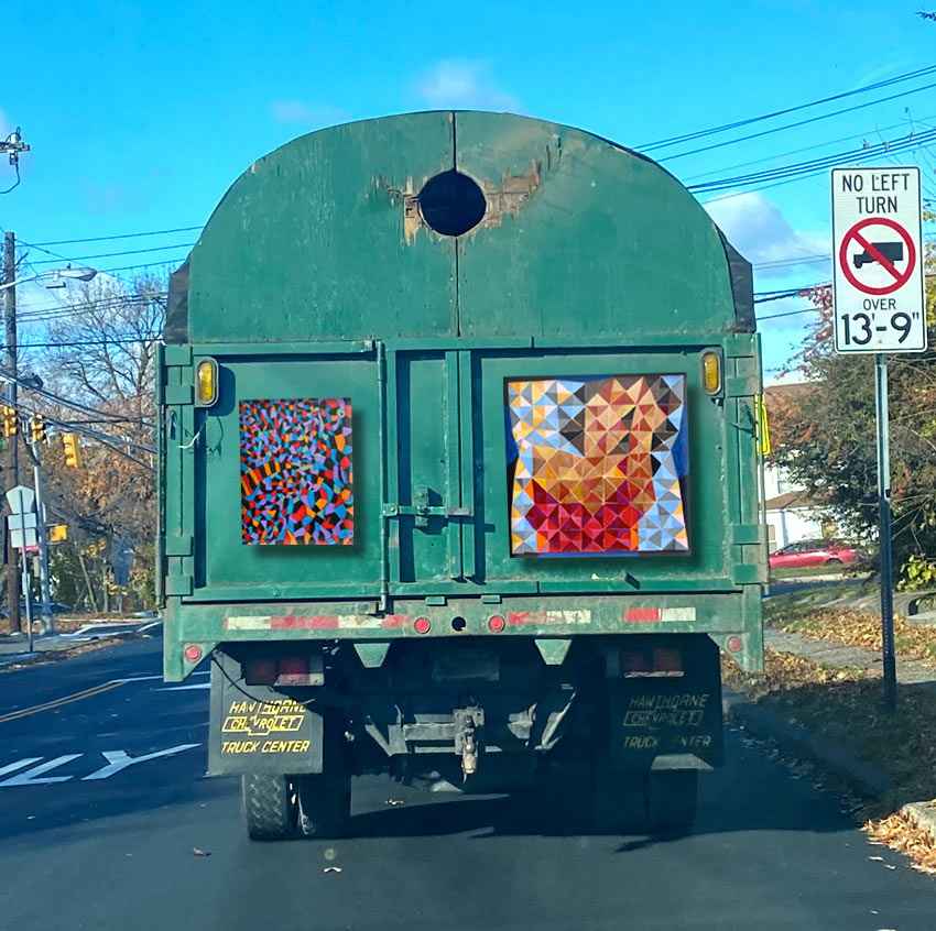 art on a truck