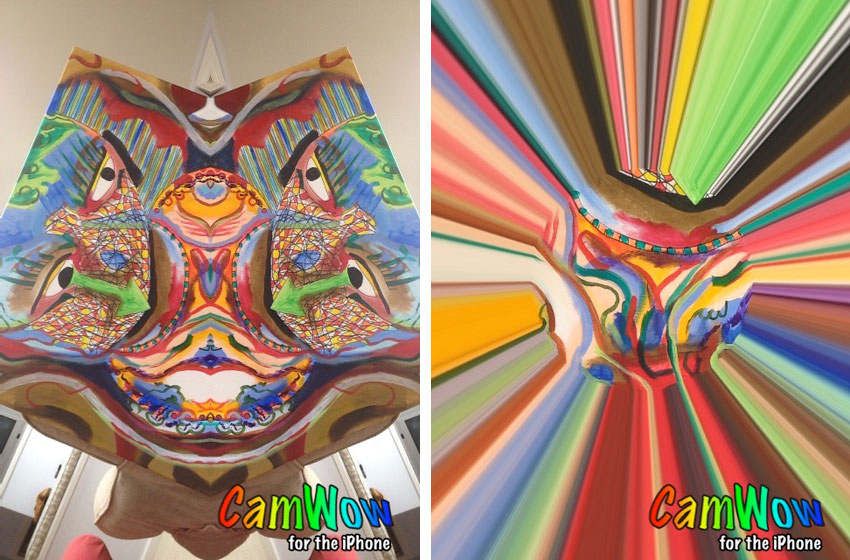 Two CamWow filters applied to my painting.