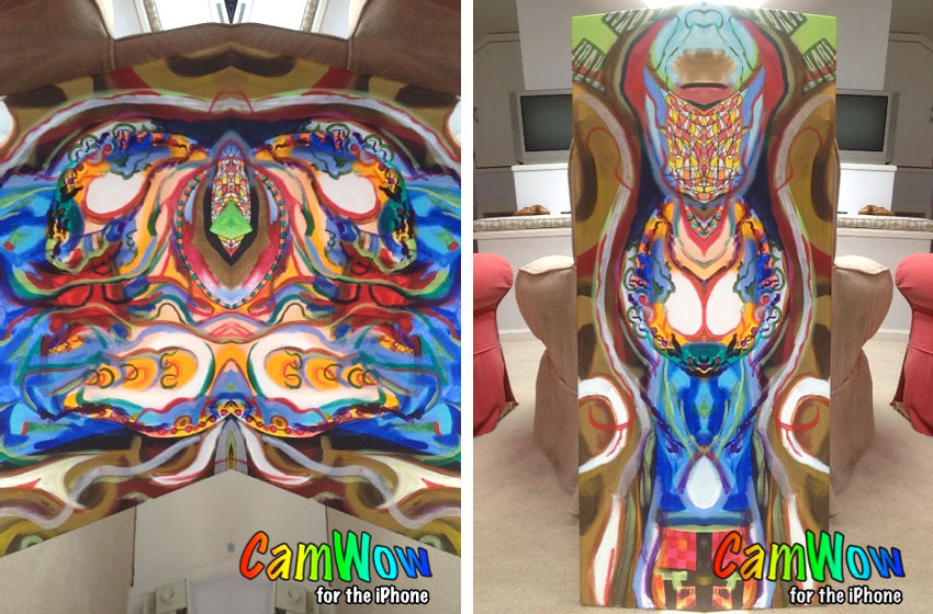 Using a CamWow filter to alter my painting