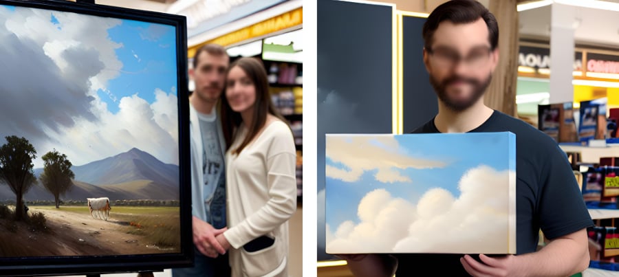 people buying mass produced art
