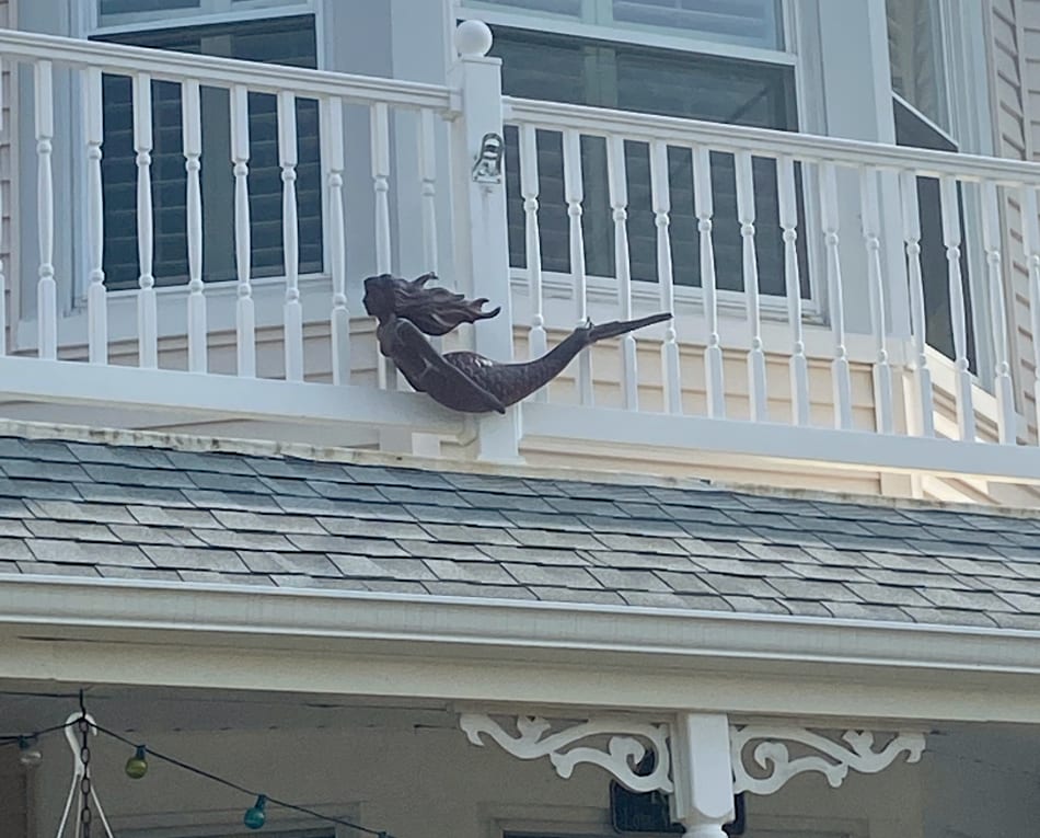 Mermaid home decor along the Jersey Shore