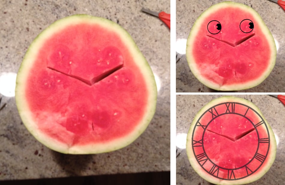 art from watermelons
