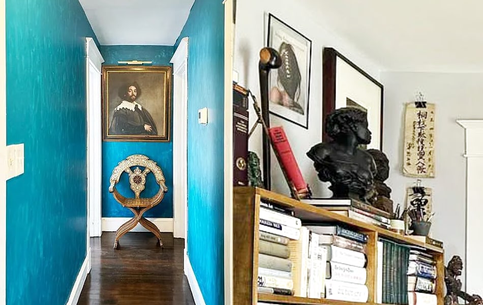 Famous art reproductions found in a real estate listing