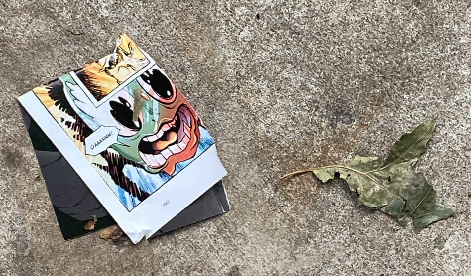 found comic book page on the streets of NYC