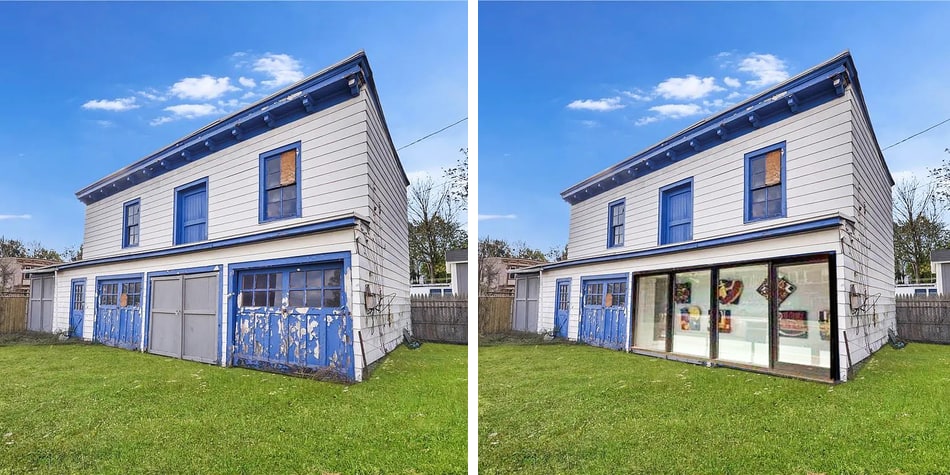 a garage turned into a new McKinney Arts Gallery