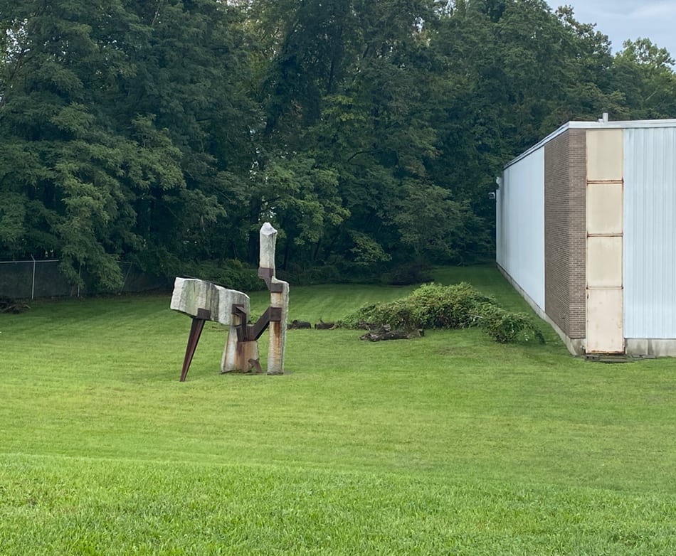 Abstract sculpture by unknown artist in Haverstraw, NY