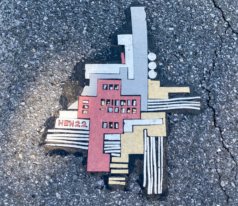 House of Hades street art seen in Poughkeepsie, NY