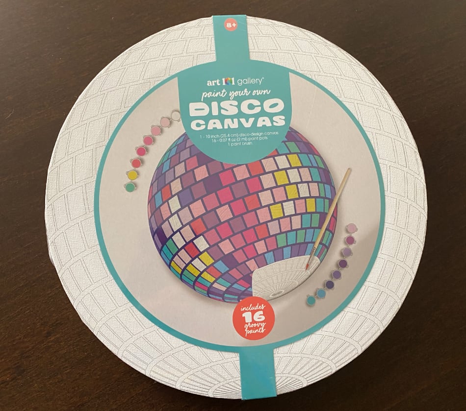 round canvas disco ball