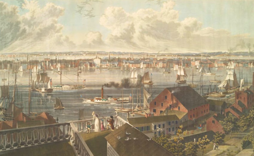 Brooklyn Heights as it appeared in 1837