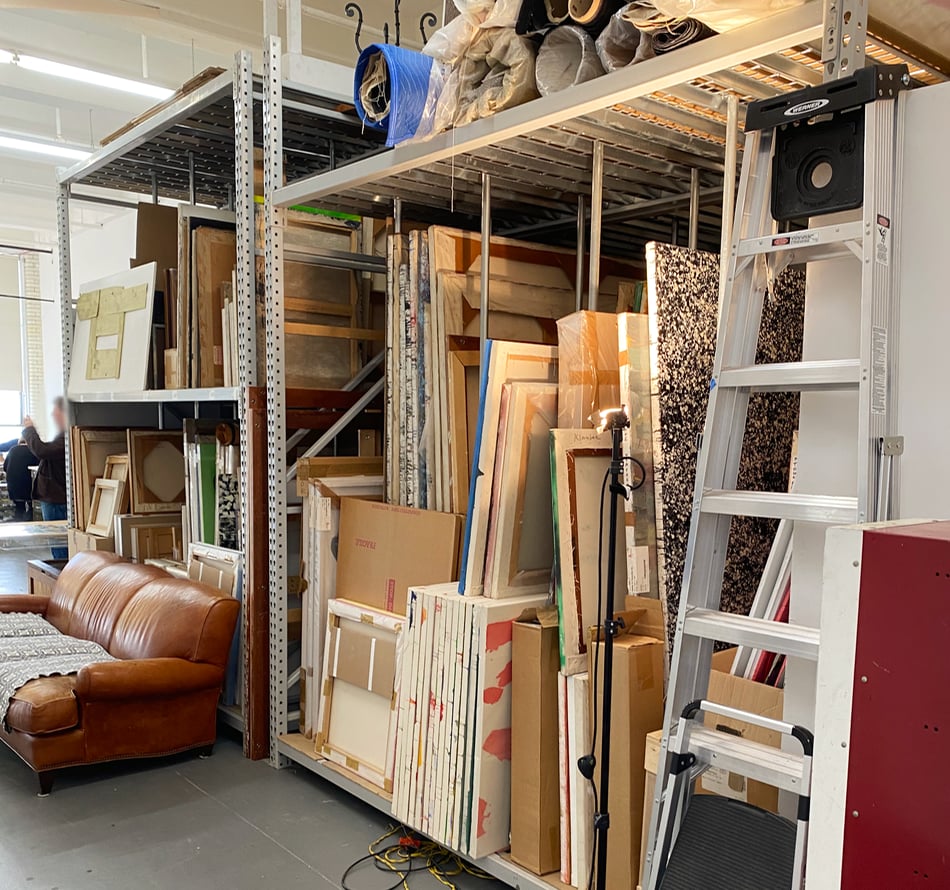 artist studio storage racks