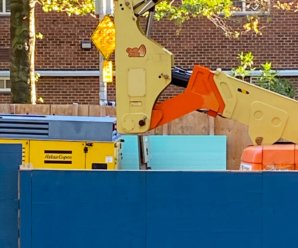 Construction equipment that qualifies as jolie laide to me - finding beauty in something unattractive.