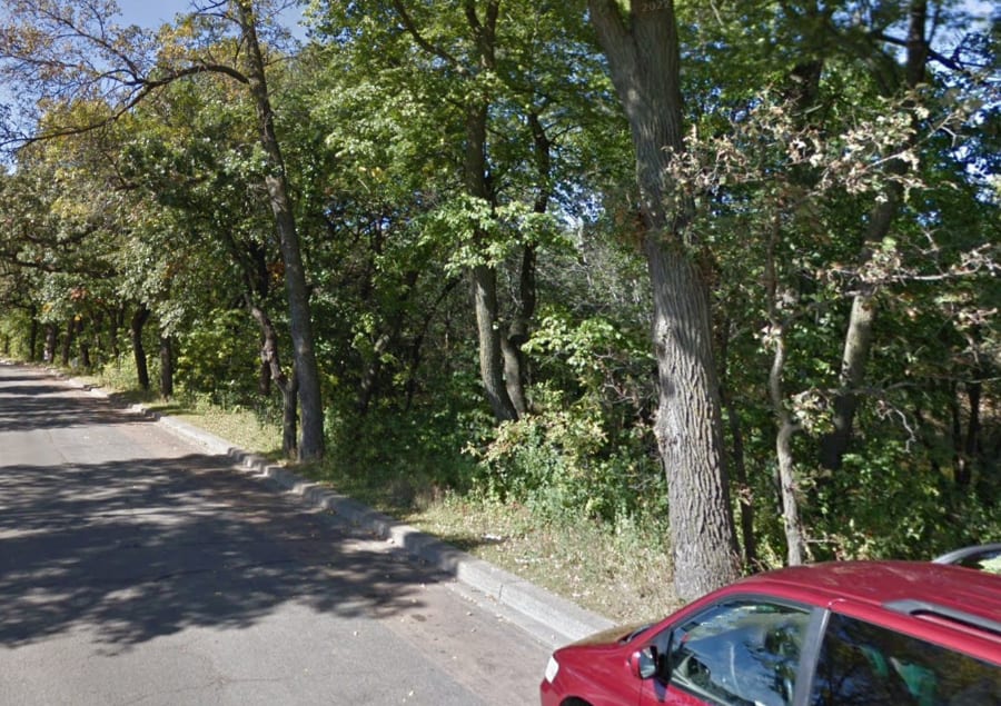 lakeside ditch where Manzo Dakota went looking for beer cans