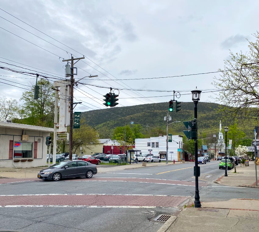 Ellenville, New York, view from New York State Route 52