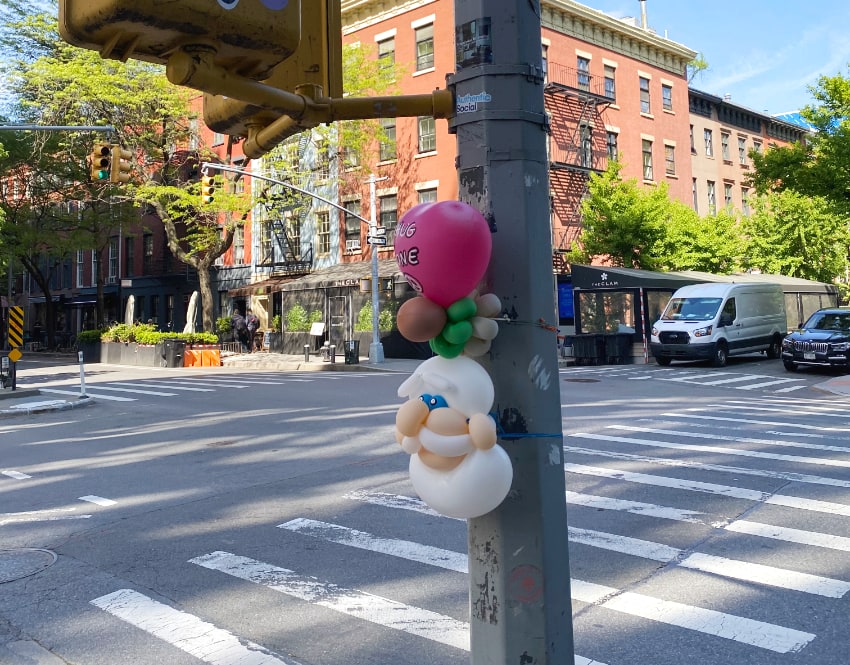 Bighead Balloons seen on the streets of downtown NYC