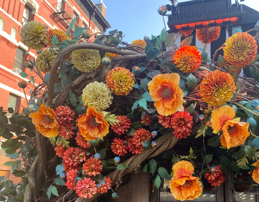fake flowers in Chelsea