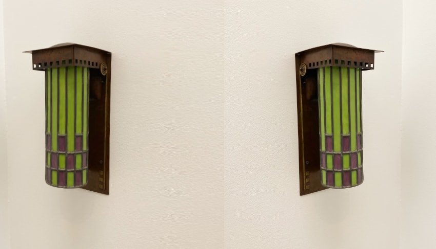 Gorgeous sconces seen in a gallery in NYC
