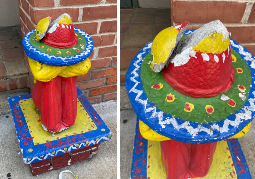 sculpture with sombrero in Peekskill