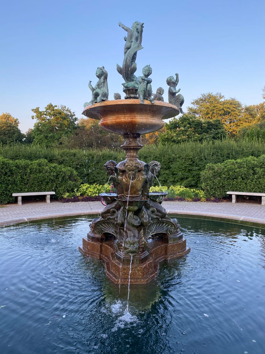 Heffelfinger Fountain at Lake Harriet Rose Garden