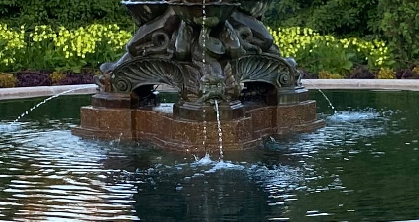 base of Heffelfinger Fountain in Minneapolis