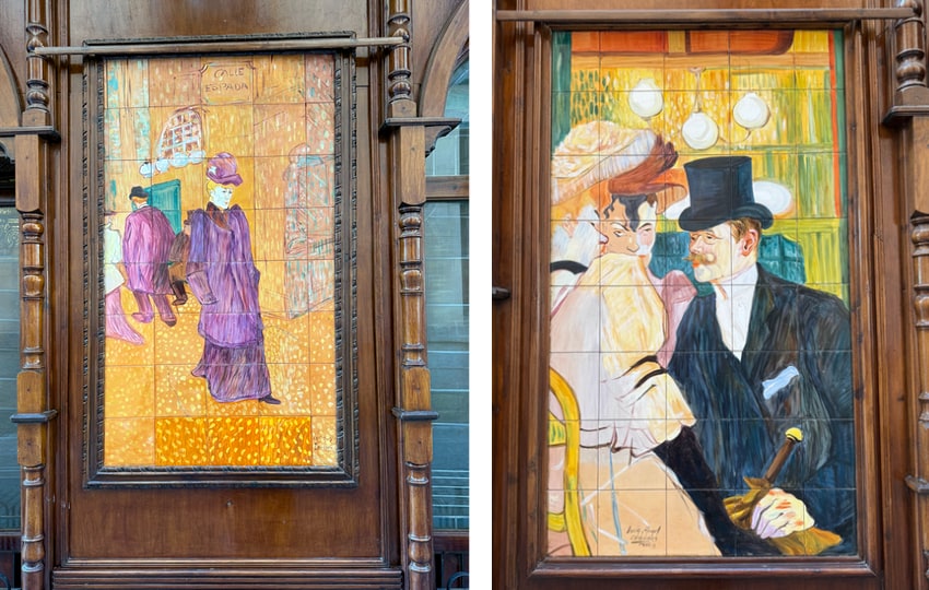 art on the exterior of Taberna Tirso de Molina
