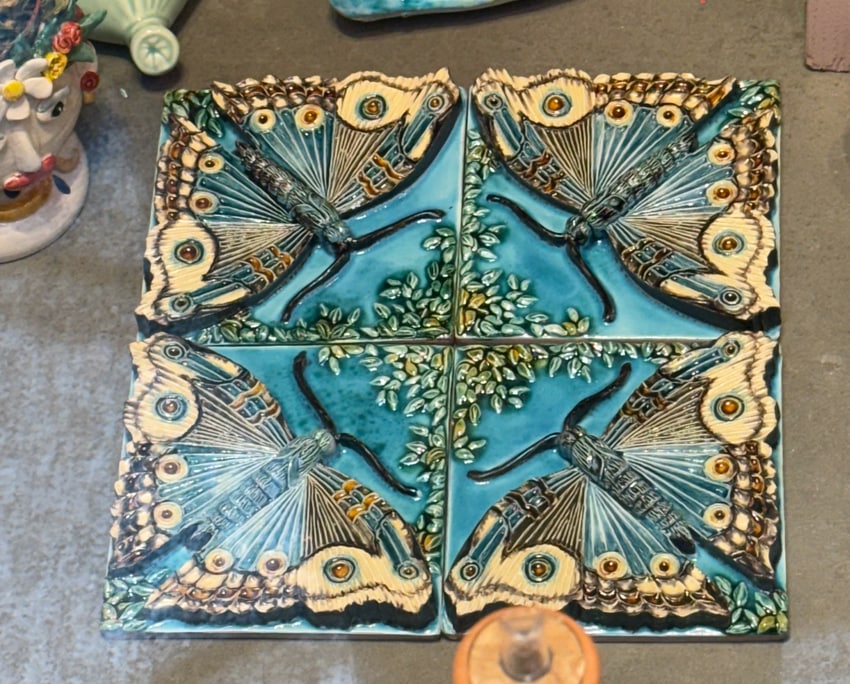 butterfly tiles at Morueco in Madrid