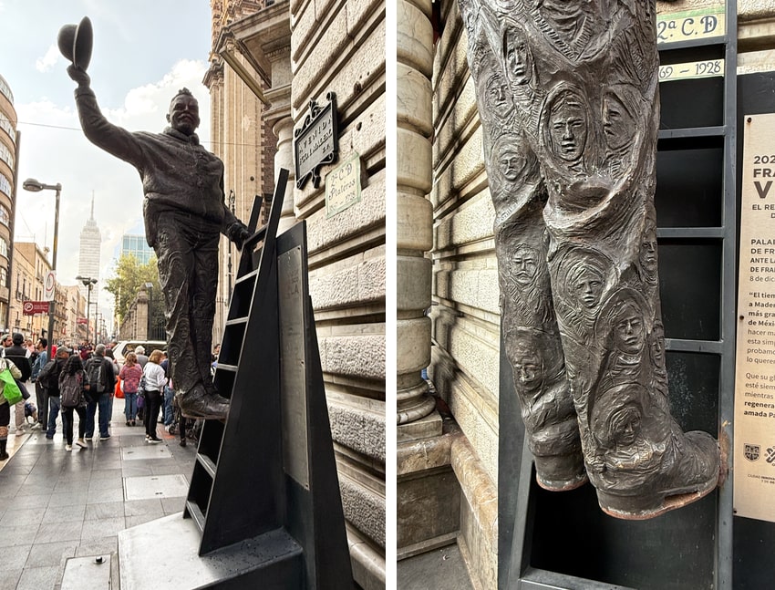 Pancho Villa sculpture in CDMX