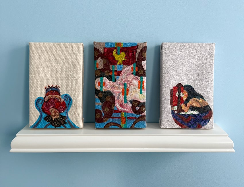 At McKinney Arts, you have plenty of choices of tiny paintings for sale.