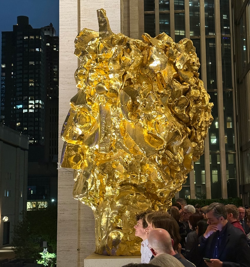 George Condo gold heat at the Met Opera
