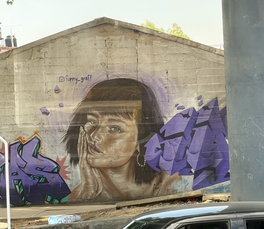 Street art mural by @funny_graff