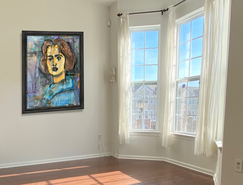 Portrait of Oscar Wilde, watercolor painting by Mark McKinney