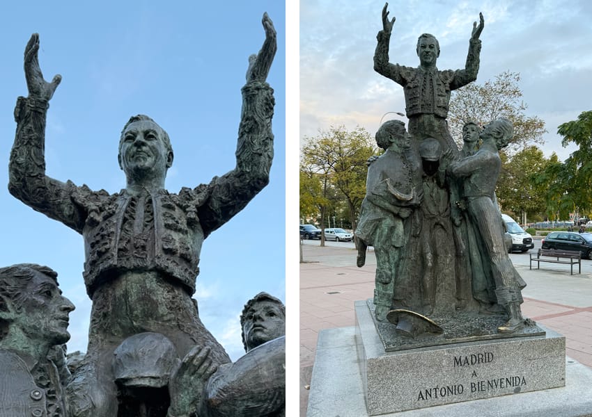 Antonio Bienvenida bullfighter sculpture in Madrid
