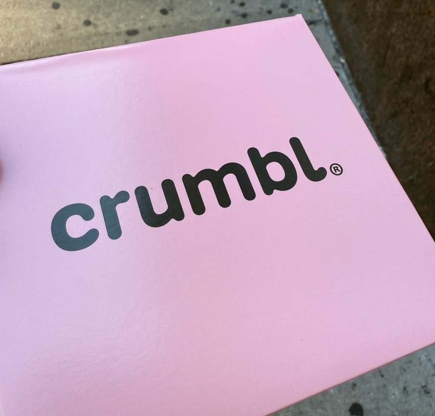 Crumbl cookie box