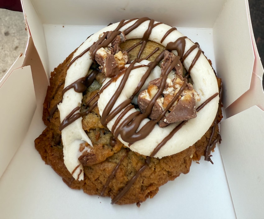 A Crumbl cookie bought in NYC