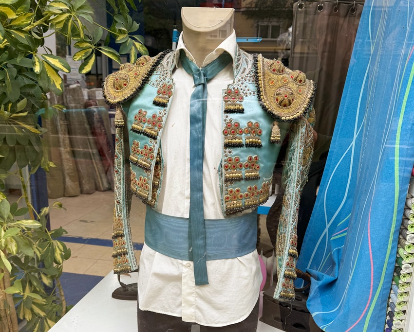 Spanish bullfighter jacket seen in Madrid