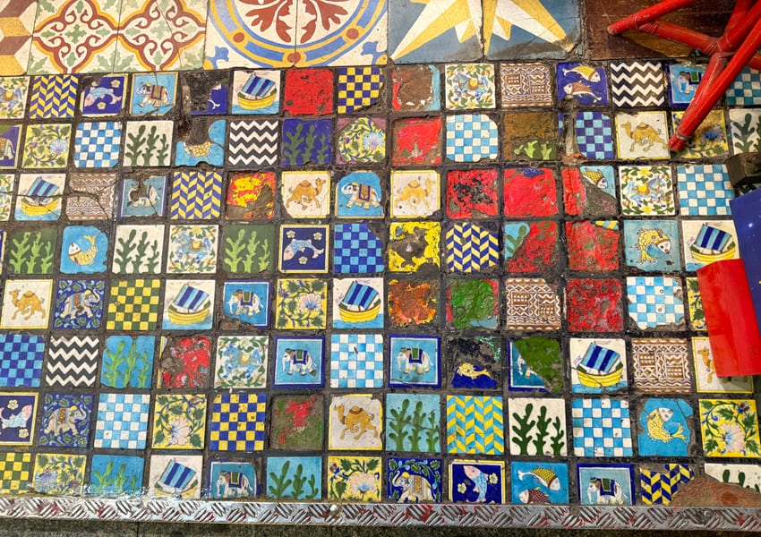 tiles in Madrid, Spain