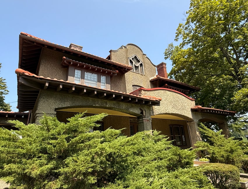 Mission Revival style home in Upstate New York