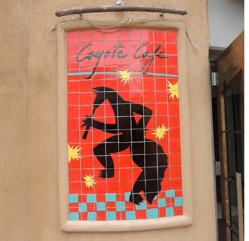 Matisse style mosaic at Coyote Cafe in Santa Fe