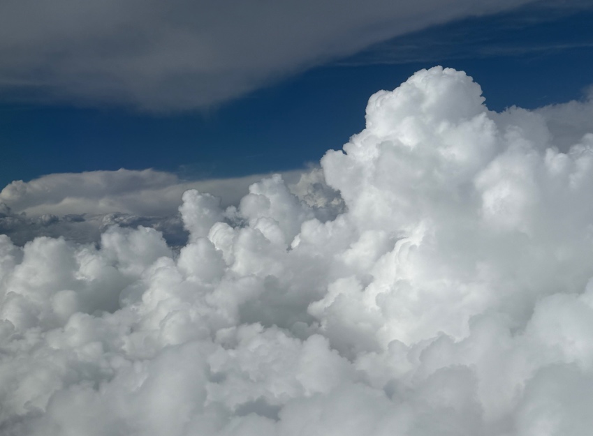 New Mexico clouds as seen from the plane