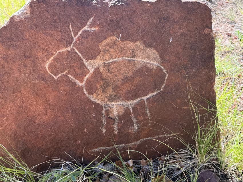 Petroglyph rock art in New Mexico