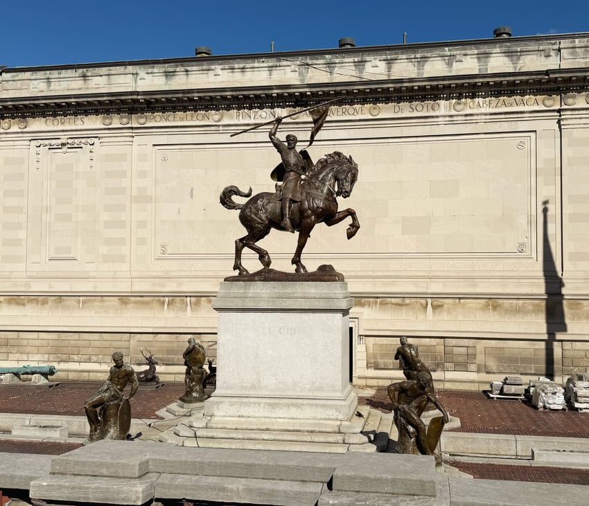 Sculpture of El Cid Campeador by Anna Hyatt Huntington at the Hispanic Society in NYC