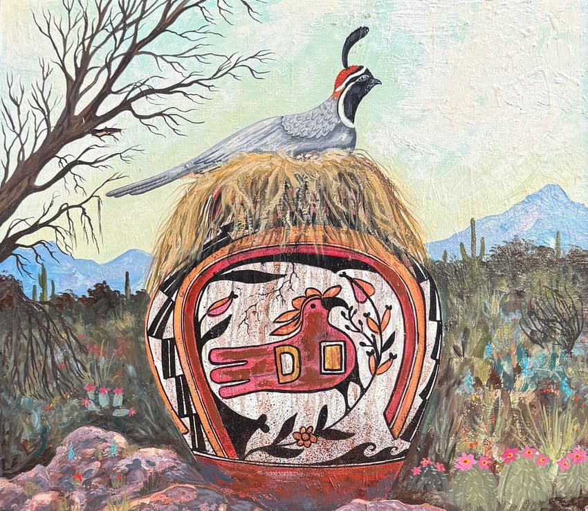 bird painting by Blackhair Boyd Warner