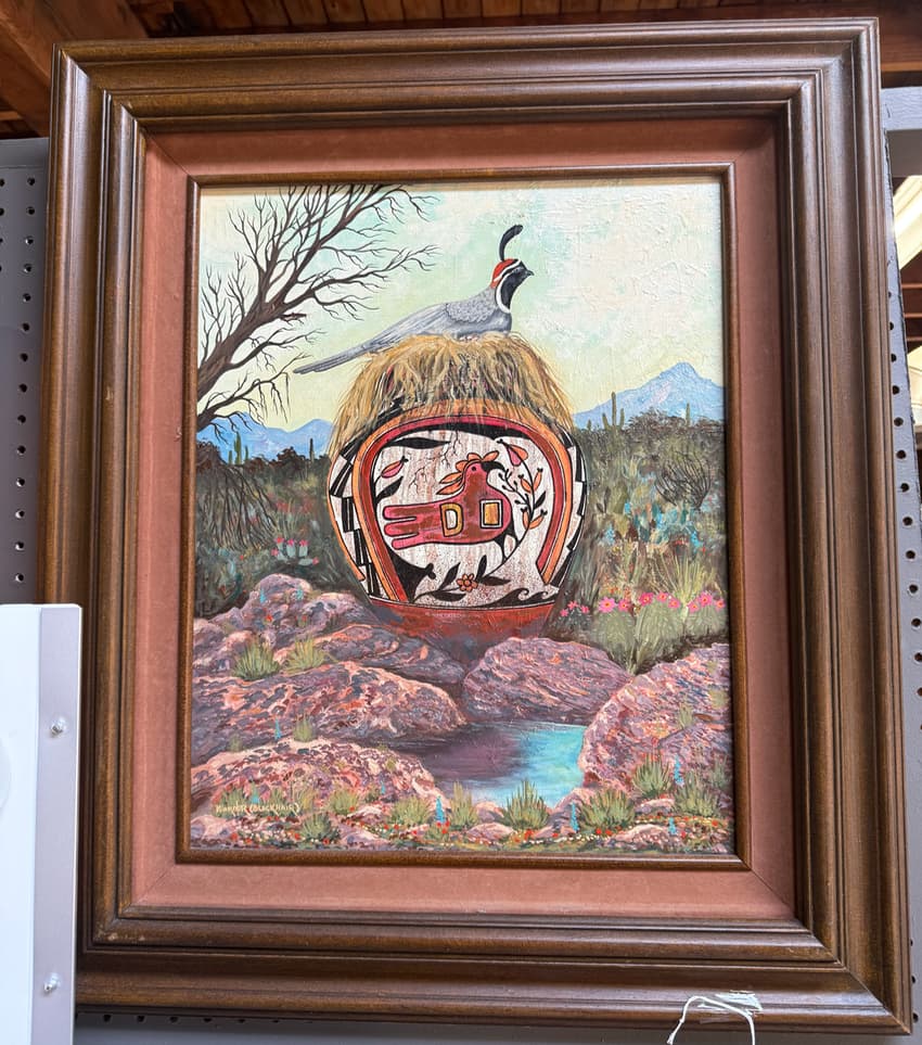 Painting by Boyd Warner, Jr, also known as Blackhair