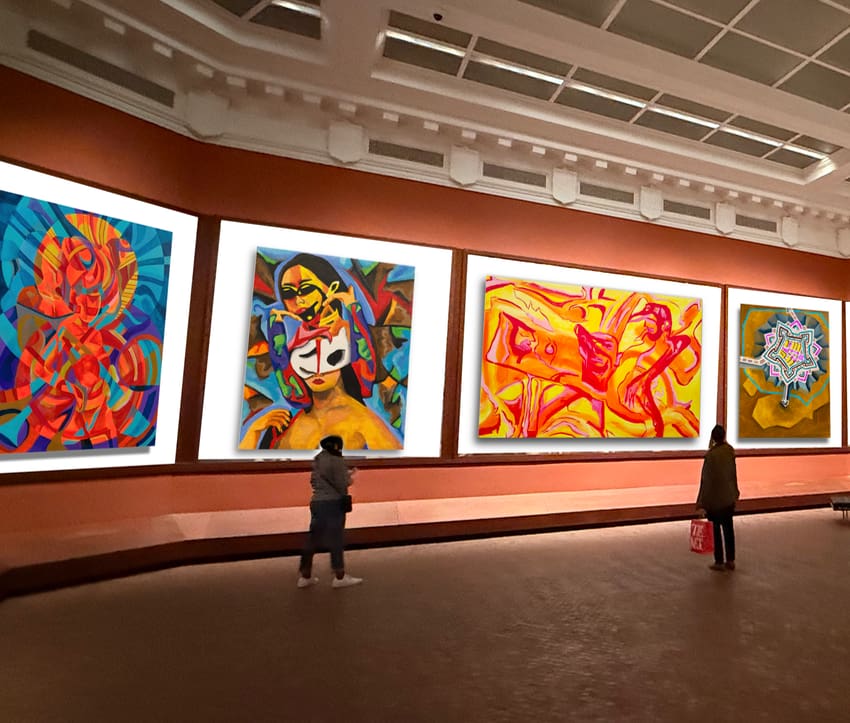 McKinney Arts Gallery paintings