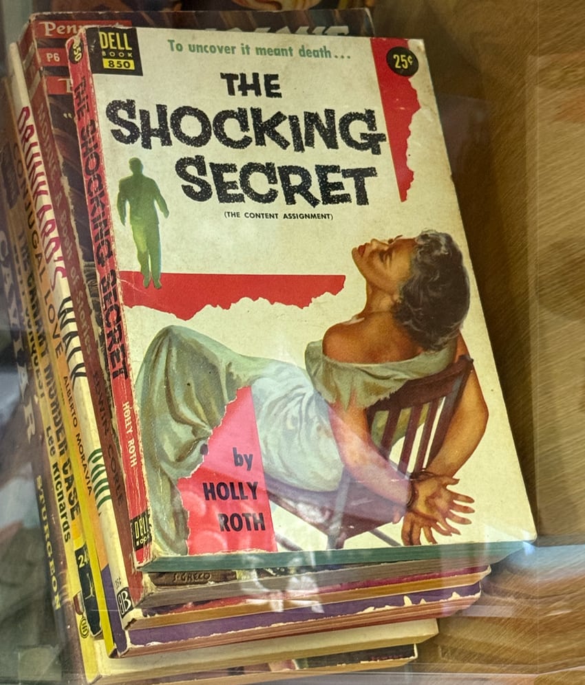 Pulp fiction paperback titled The Shocking Secret