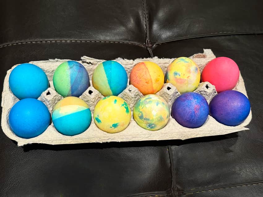 dyed Easter Eggs