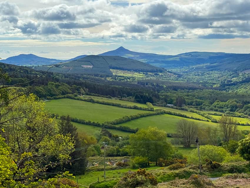 The Wicklow Mountains region of Ireland, south of Dublin.