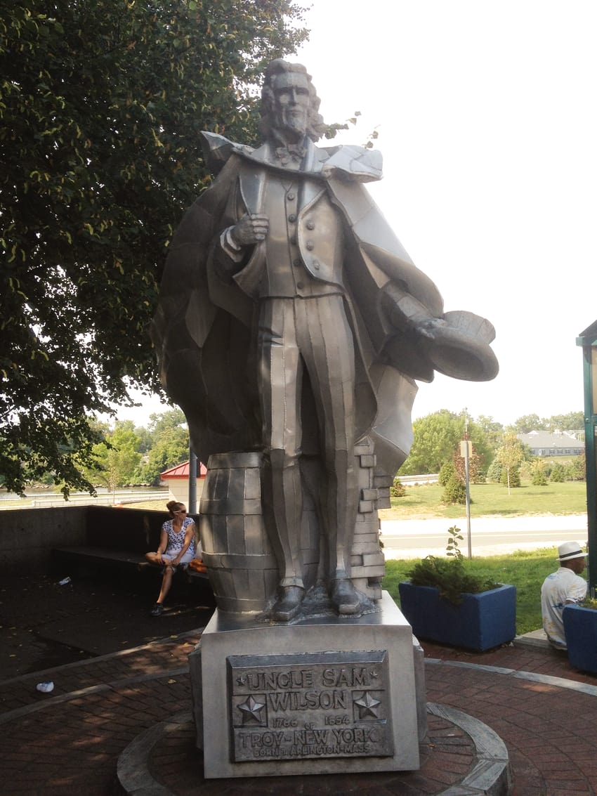 Uncle Sam statue by George Kratina as seen in Troy, New York.