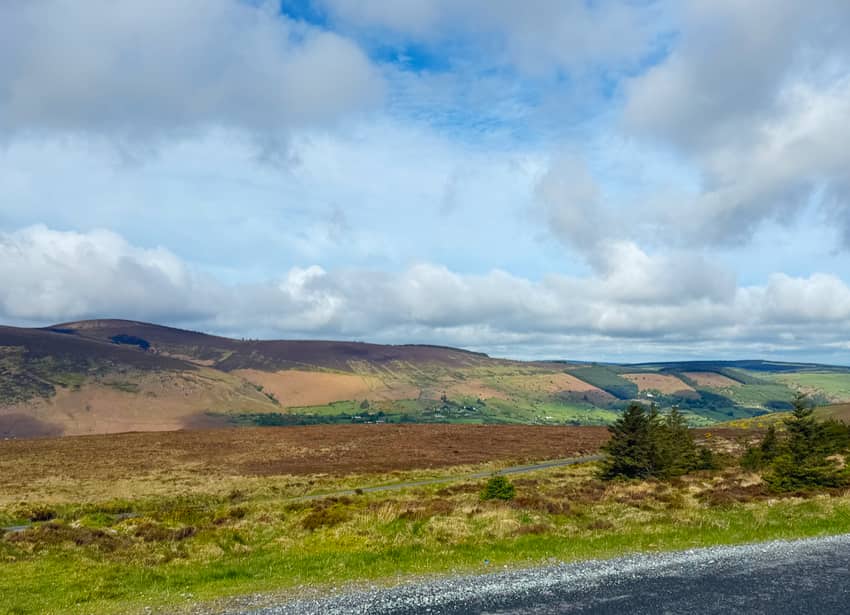 View from Old Military Road in Ireland