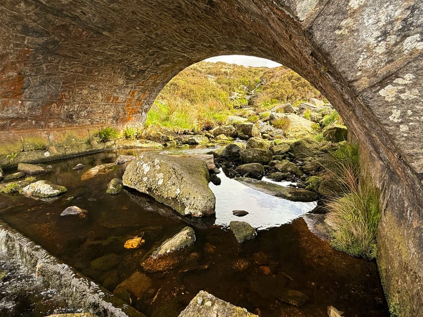 Underneath the P.S. I Love You Bridge in the Wicklow Mountains of Ireland