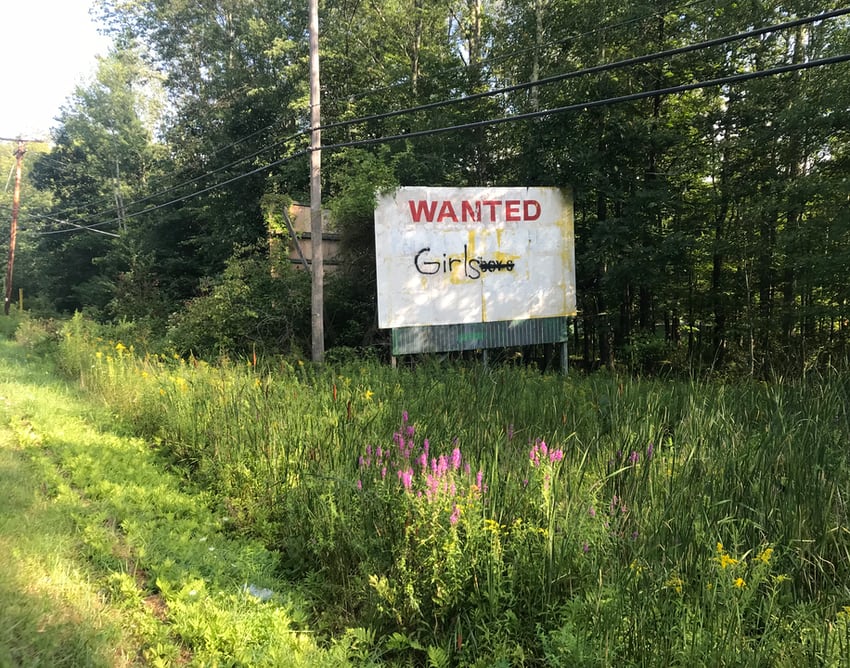 wanted billboard in Greenfield Park, NY